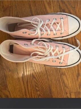 pink platform converse